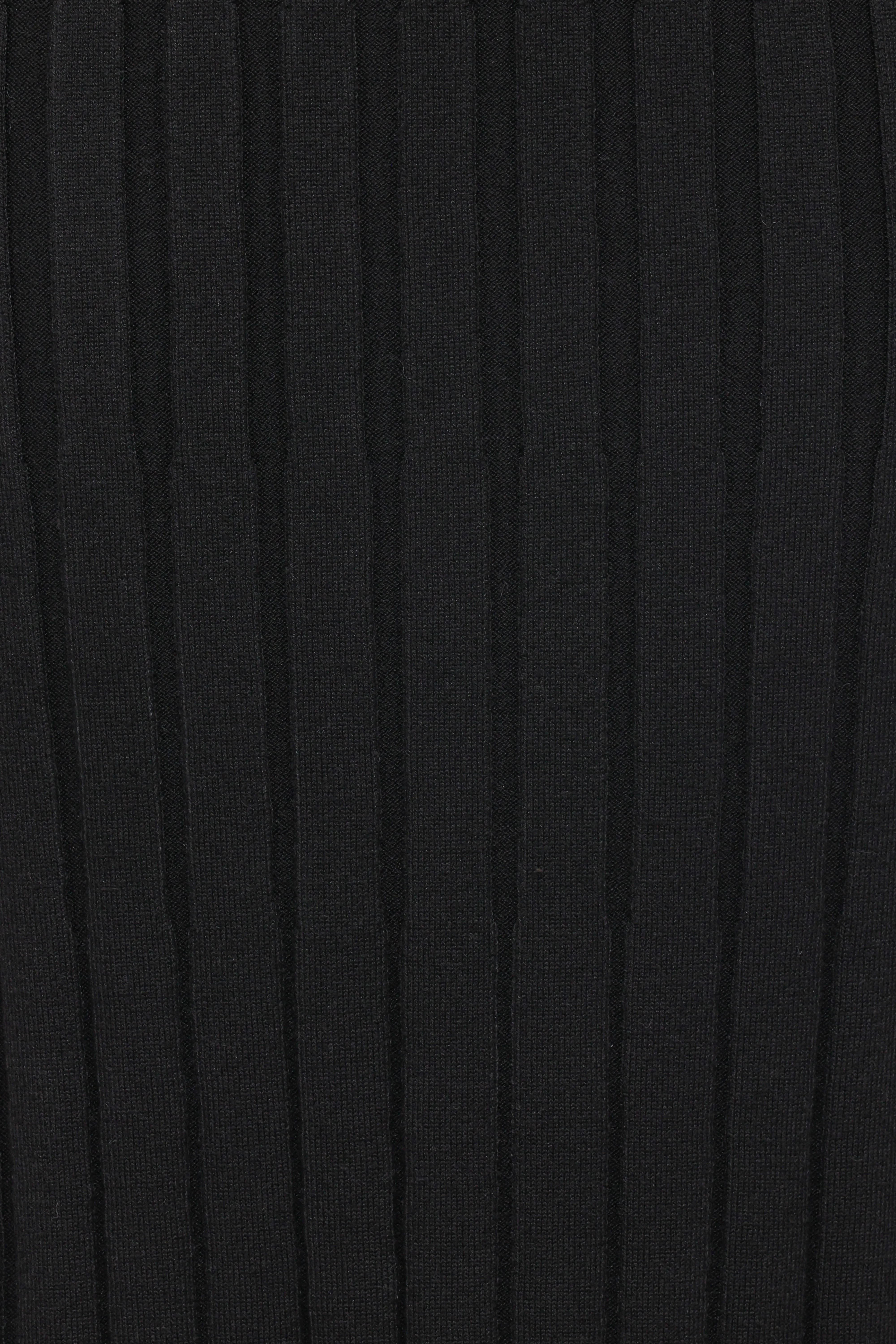 Vilma Knitted Pleated Midi Skirt - Black - Image 6