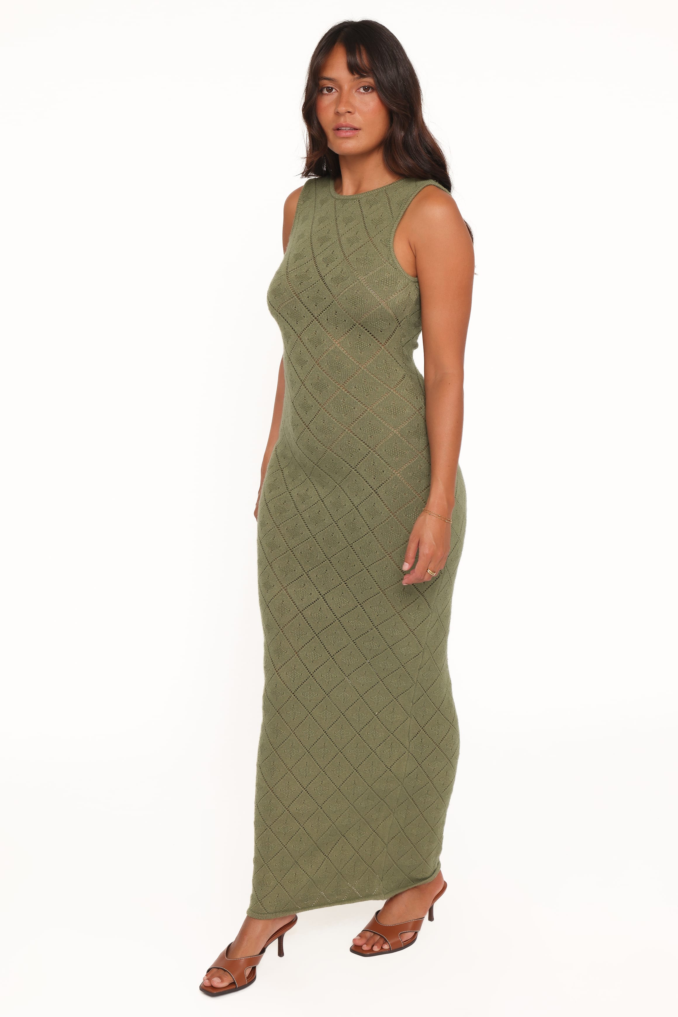 Wembly Maxi Dress - Olive Green - Image 4