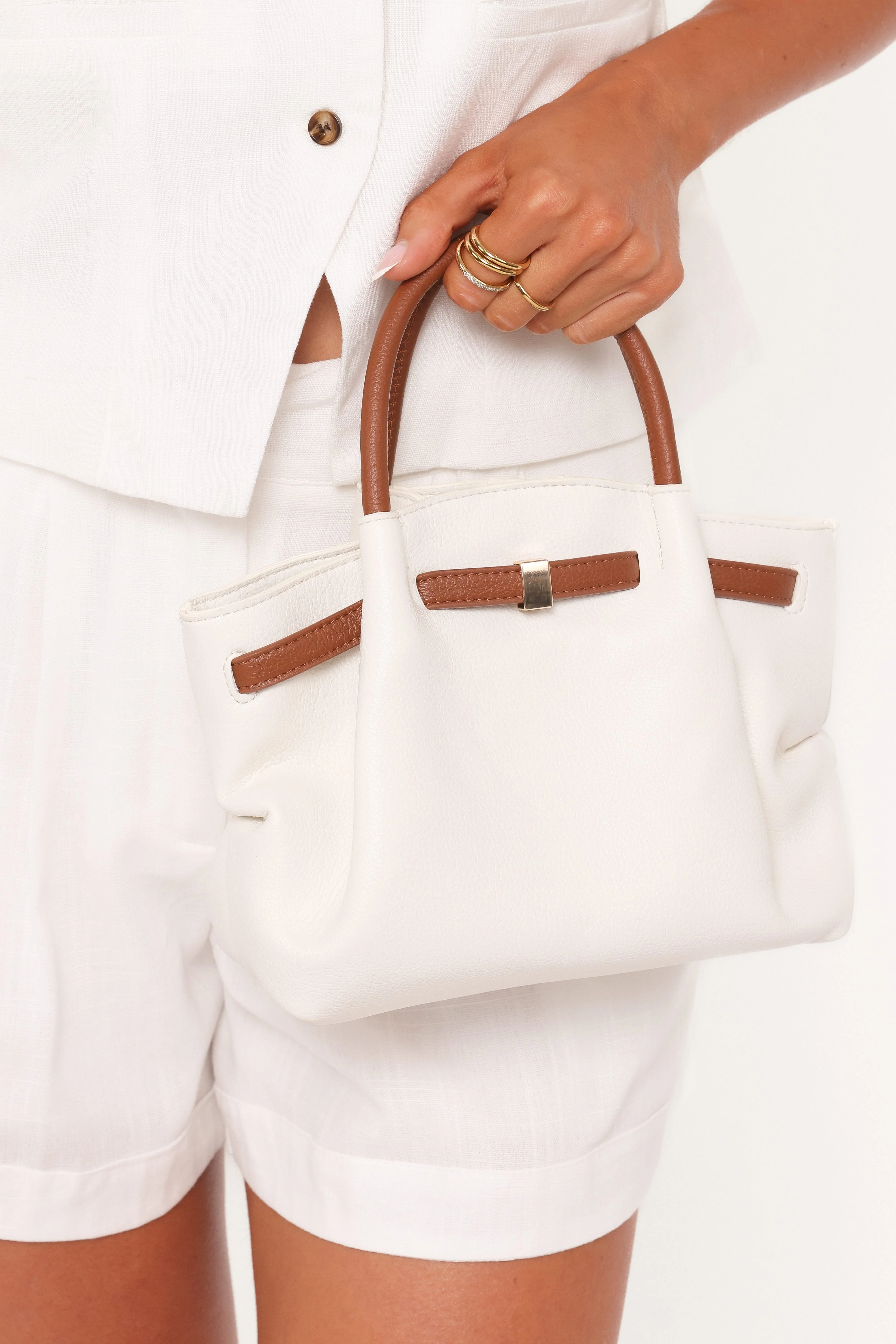 Willow Bag - White/Brown - Image 2