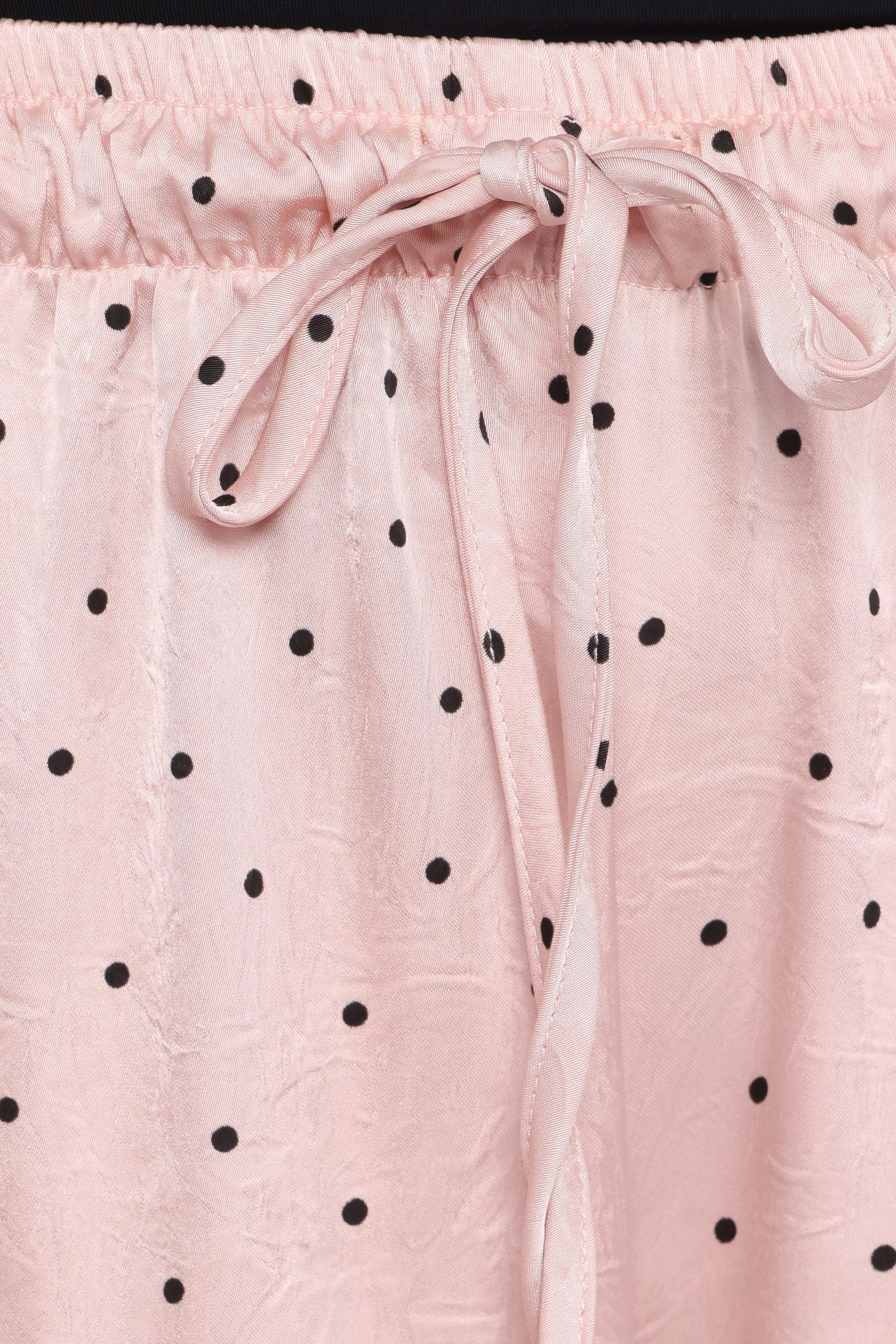Zadie Drawstring Wide Leg Pant - Polka Dot Print - Image 7