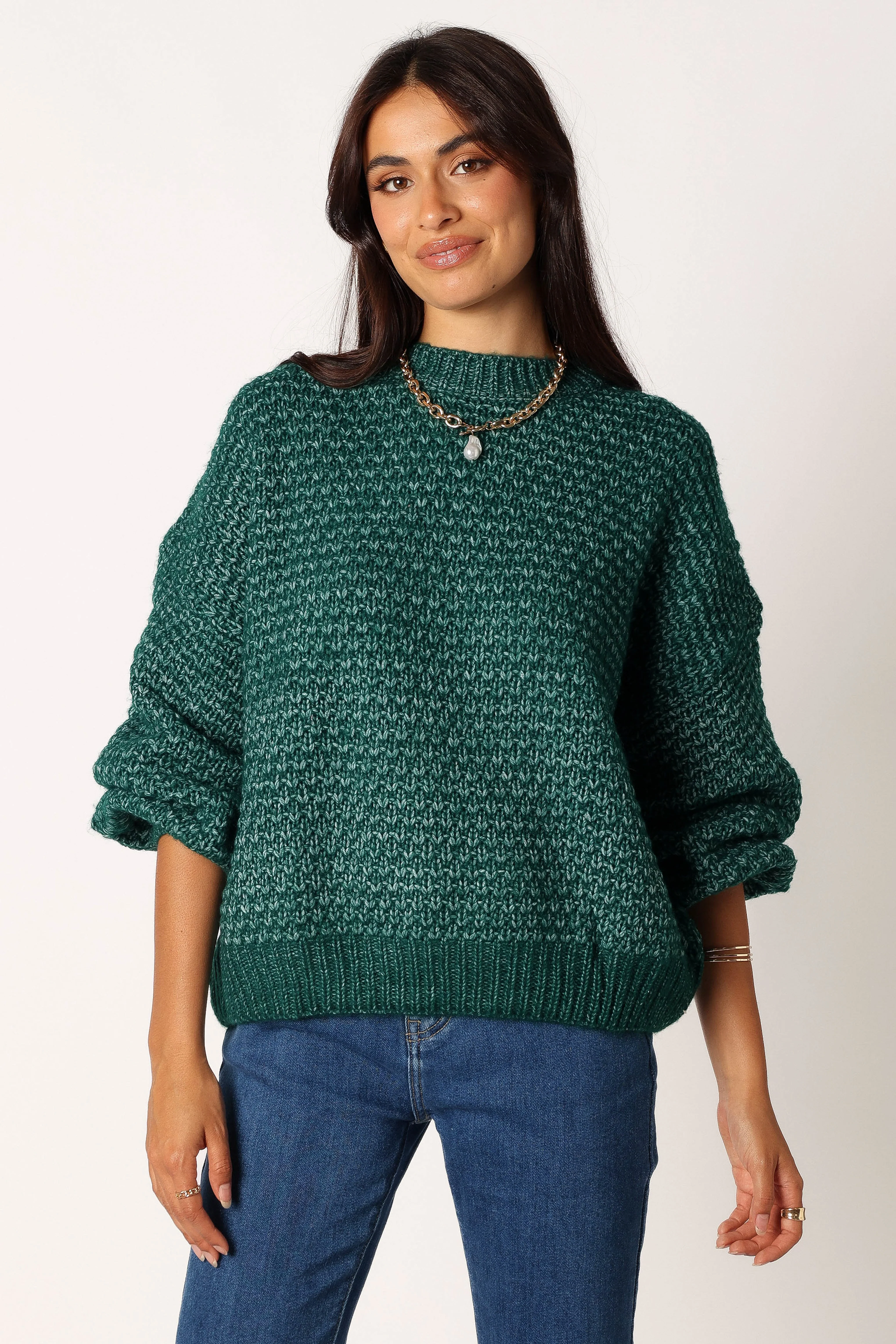 Ziggy Knit Sweater - Emerald - Image 2