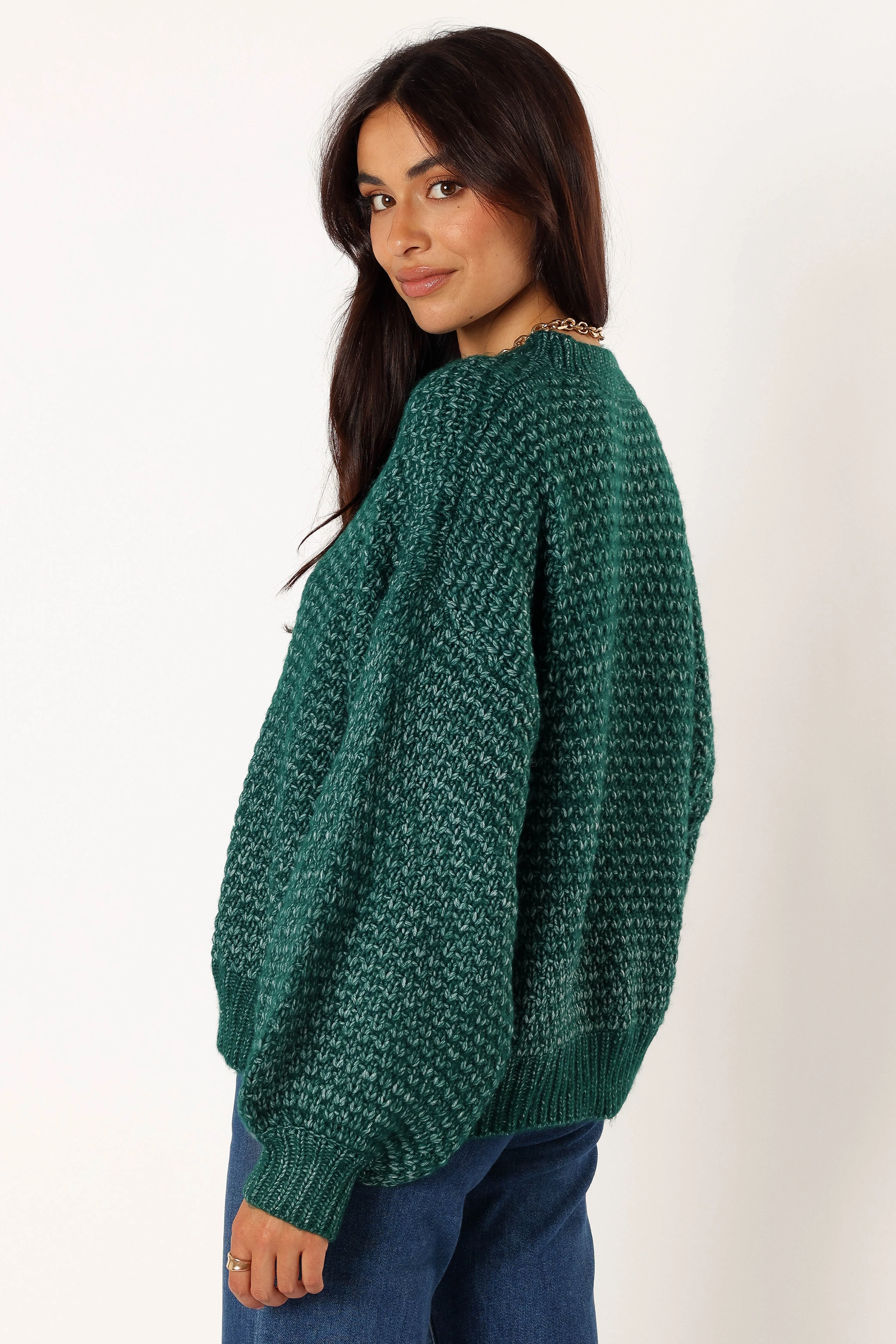 Ziggy Knit Sweater - Emerald - Image 4
