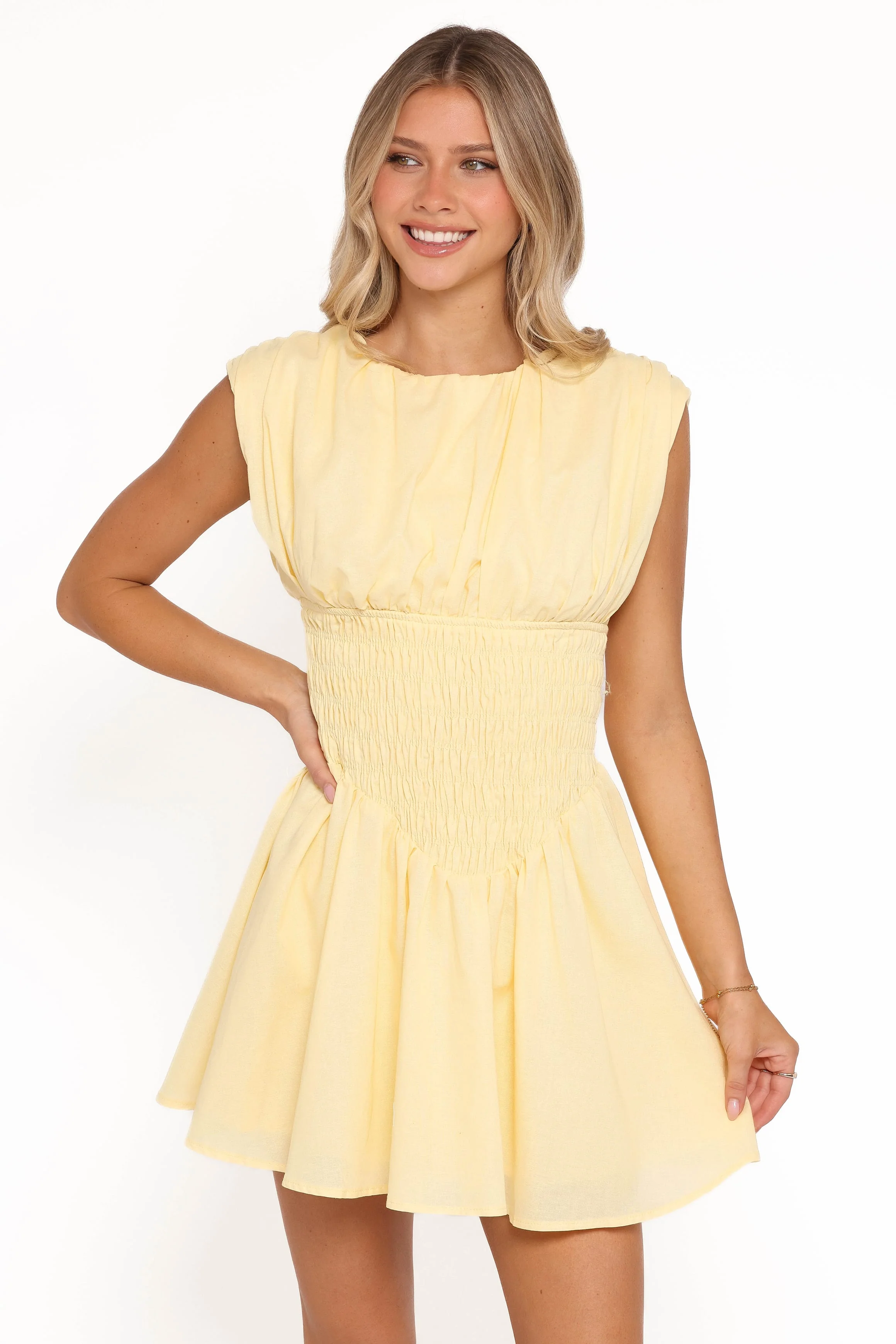 Ziva Mini Dress - Yellow - Image 2