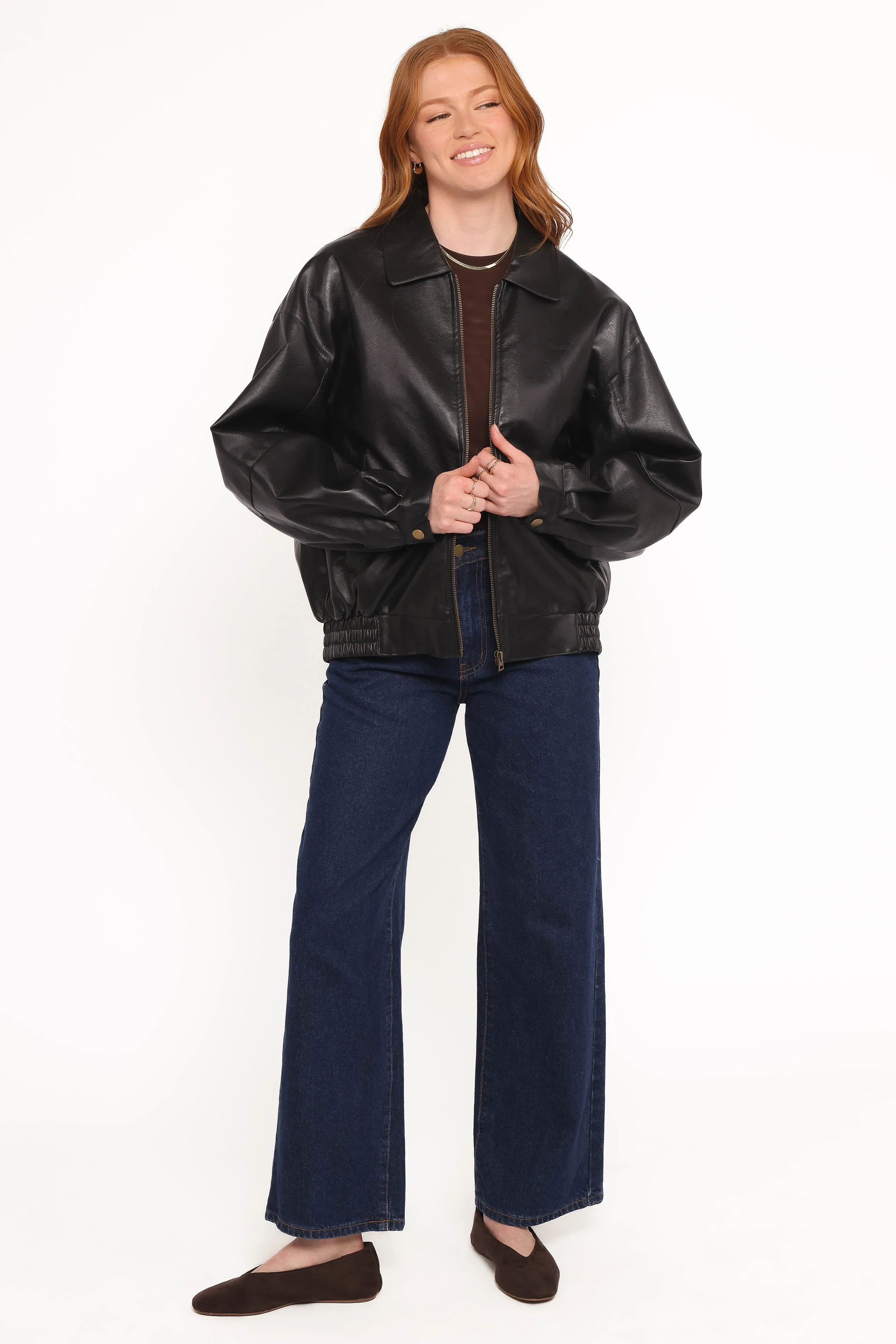 Zoe Bomber Jacket - Black - Image 5